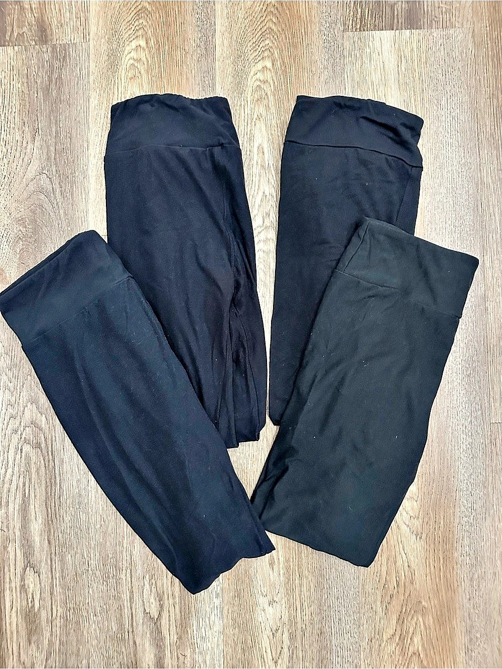LuLaRoe Solid Black Leggings Set